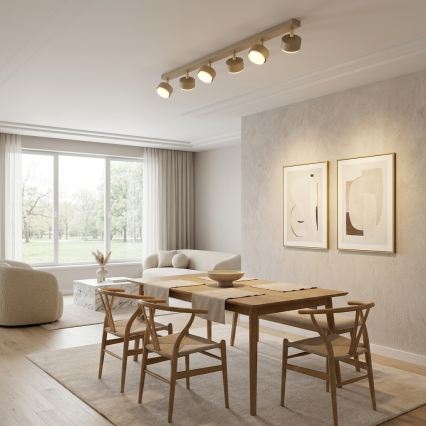 Brilagi - LED σποτ φωτιστικό MONO 6xGX53/30W/230V μπεζ/χρυσό