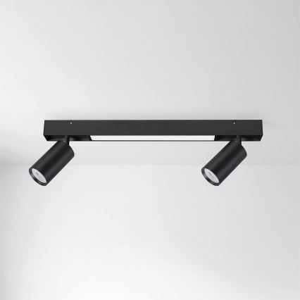Brilagi - LED σποτ φωτιστικό SELE 2xGU10/30W/230V + LED/15W μαύρο