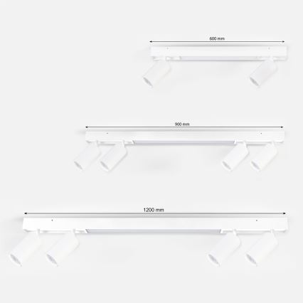 Brilagi - LED σποτ φωτιστικό SELE 4xGU10/30W/230V + LED/20W λευκό