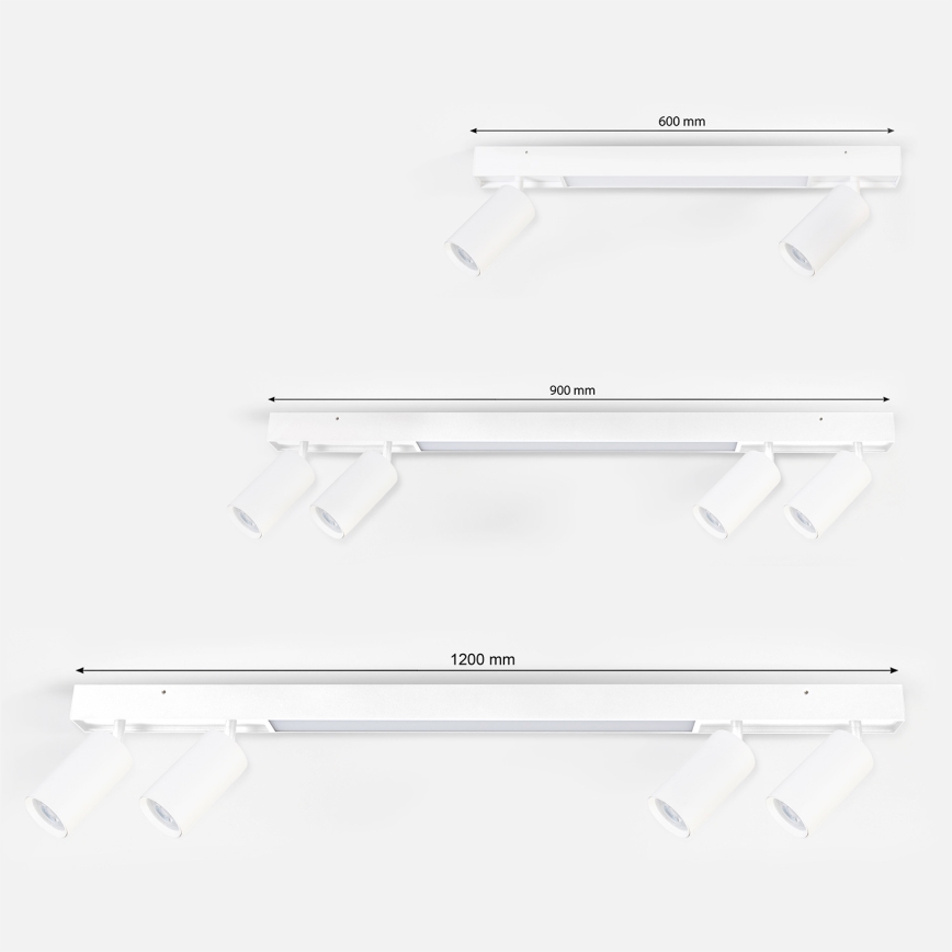 Brilagi - LED σποτ φωτιστικό SELE 4xGU10/30W/230V + LED/20W λευκό