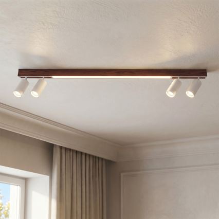 Brilagi - LED Σποτ φωτιστικό SELE 4xGU10/30W/230V + LED/25W λευκό/ντεκόρ δρυός