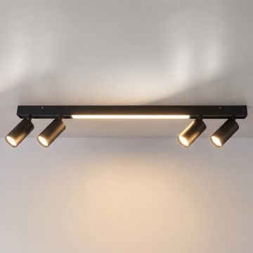 Brilagi - LED σποτ φωτιστικό SELE 4xGU10/30W/230V + LED/25W μαύρο