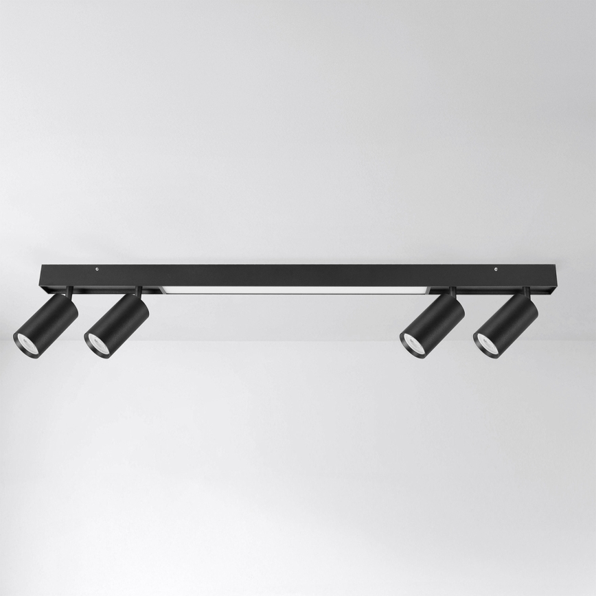 Brilagi - LED σποτ φωτιστικό SELE 4xGU10/30W/230V + LED/25W μαύρο