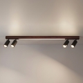 BRILAGI - LED σποτ φωτιστικό SELE 4xGU10/30W/230V + LED/25W μαύρο/ντεκόρ κερασιάς