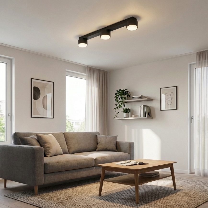 Brilagi - LED σποτ MONO 3xGX53/30W/230V μαύρο