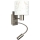 Brilagi - LED παιδική εύκαμπτη επιτοίχια λάμπα BOBO 1xE27/25W/230V + LED/3W ματ χρώμιο/λευκό/κουνελάκια