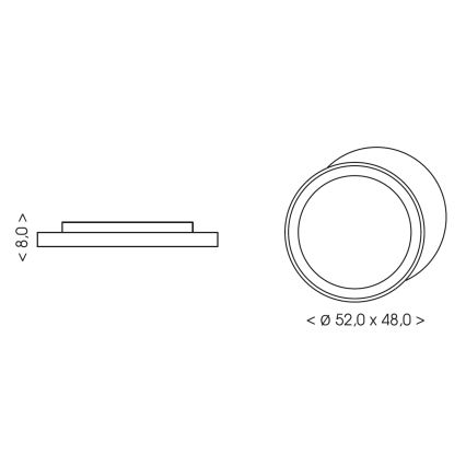 BRILAGI - LED Παιδικό φωτιστικό οροφής ASTRO LED/80W/230V 3000/4500/6000K 48x52 cm