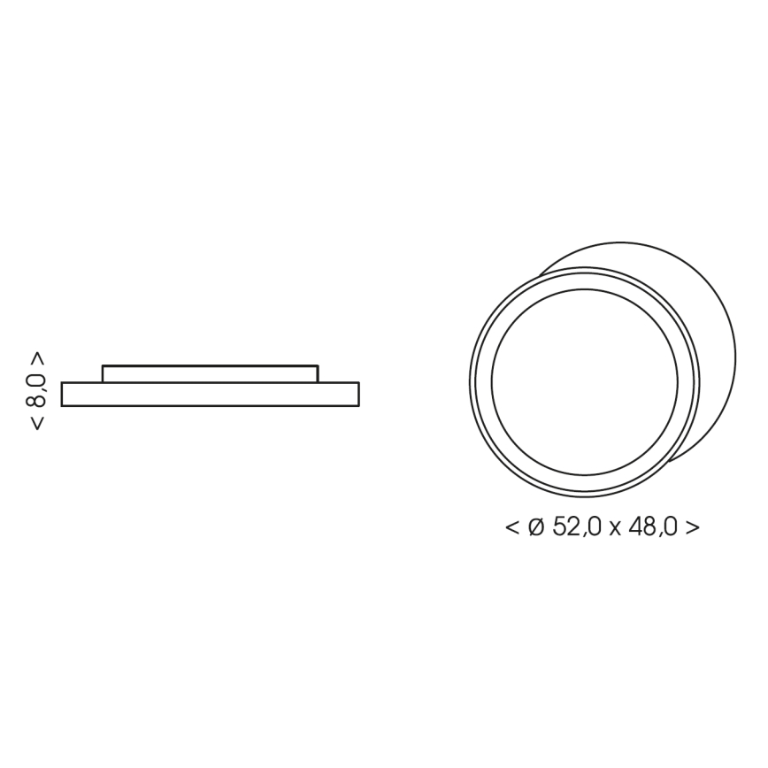 BRILAGI - LED Παιδικό φωτιστικό οροφής ASTRO LED/80W/230V 3000/4500/6000K 48x52 cm
