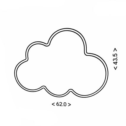 Brilagi - LED Παιδικό φωτιστικό οροφής CLOUD LED/54W/230V λευκό