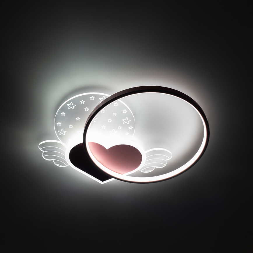 Brilagi - LED παιδικό φωτιστικό οροφής LOVE LED/48W/230V 3000/4500/6000K ροζ