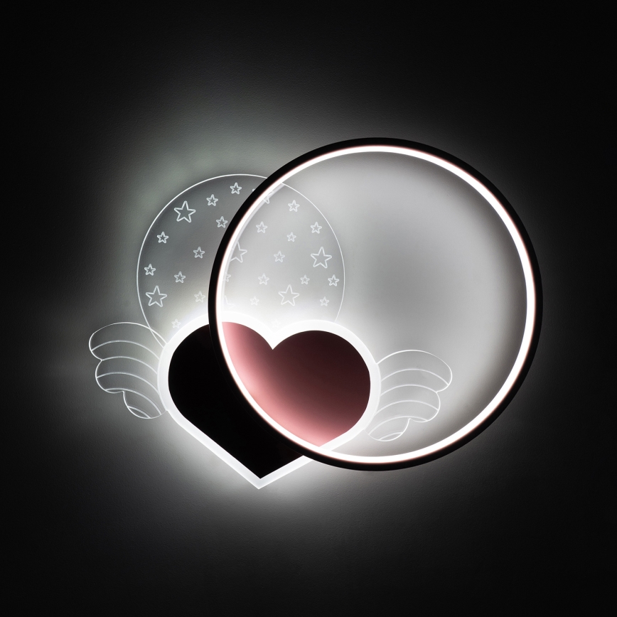 Brilagi - LED παιδικό φωτιστικό οροφής LOVE LED/48W/230V 3000/4500/6000K ροζ