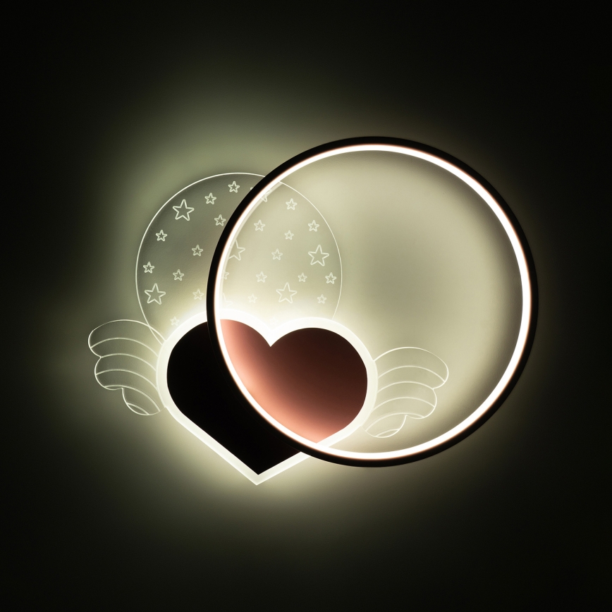 Brilagi - LED παιδικό φωτιστικό οροφής LOVE LED/48W/230V 3000/4500/6000K ροζ