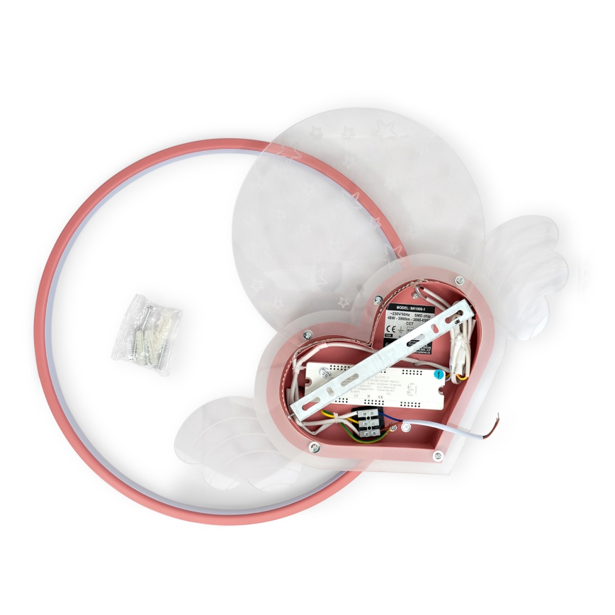 Brilagi - LED παιδικό φωτιστικό οροφής LOVE LED/48W/230V 3000/4500/6000K ροζ