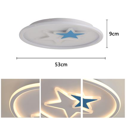 Brilagi - LED Παιδικό φωτιστικό οροφής STARS LED/35W/230V Ø 53 εκ.