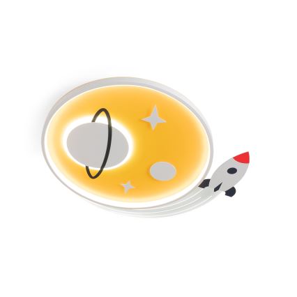 Brilagi - LED παιδικό φωτιστικό οροφής STARSHIP LED/64W/230V 3000/4500/6000K κίτρινο