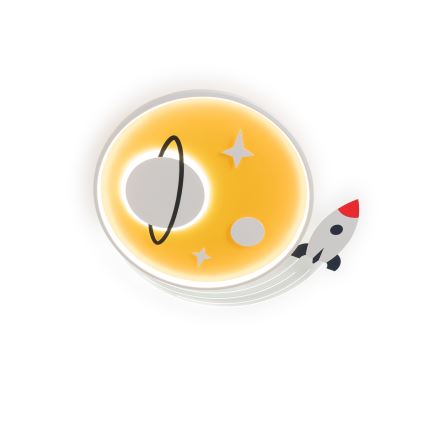 Brilagi - LED παιδικό φωτιστικό οροφής STARSHIP LED/64W/230V 3000/4500/6000K κίτρινο