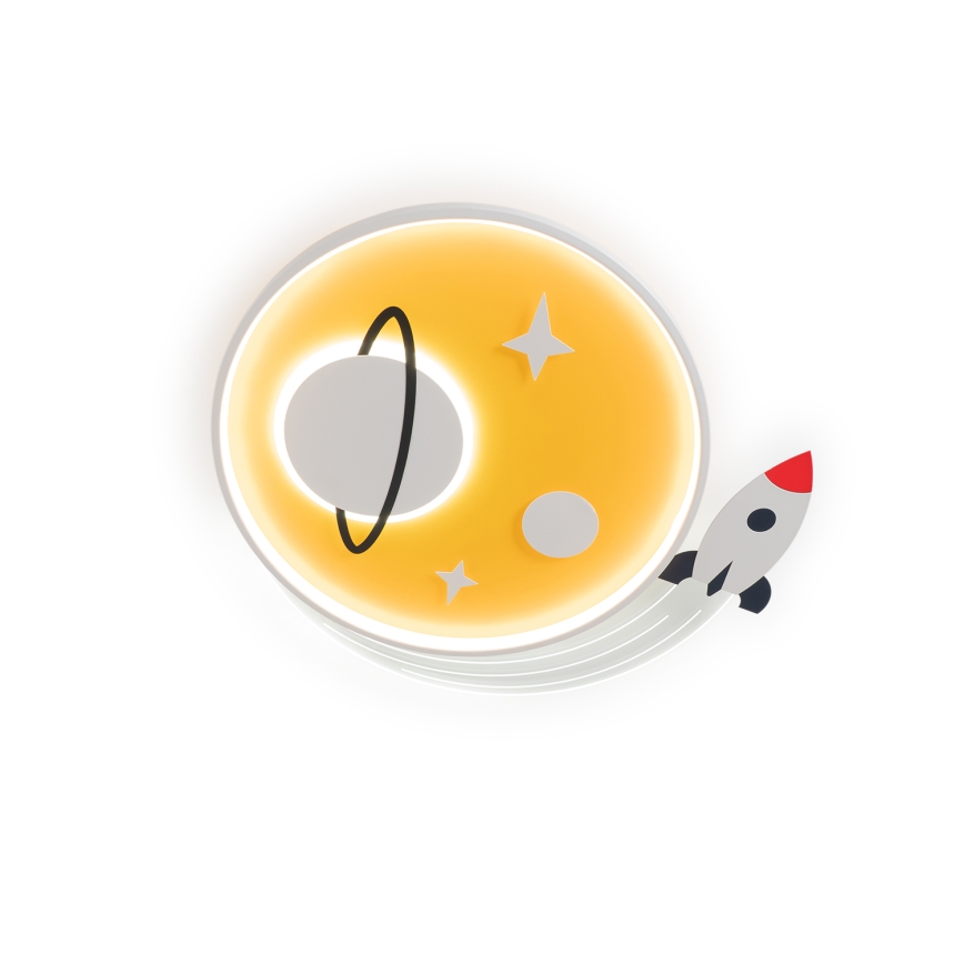 Brilagi - LED παιδικό φωτιστικό οροφής STARSHIP LED/64W/230V 3000/4500/6000K κίτρινο