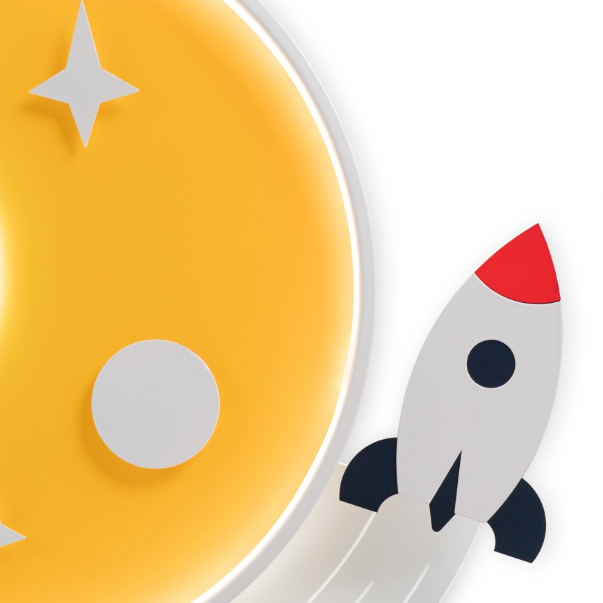 Brilagi - LED παιδικό φωτιστικό οροφής STARSHIP LED/64W/230V 3000/4500/6000K κίτρινο