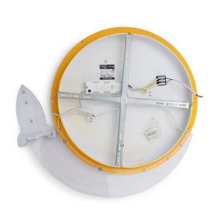 Brilagi - LED παιδικό φωτιστικό οροφής STARSHIP LED/64W/230V 3000/4500/6000K κίτρινο