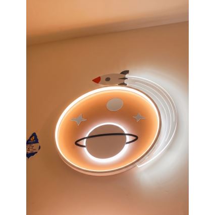 Brilagi -LED Παιδικό φωτιστικό οροφής STARSHIP LED/64W/230V 3000/4500K κίτρινο