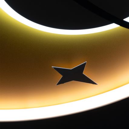 Brilagi -LED Παιδικό φωτιστικό οροφής STARSHIP LED/64W/230V 3000/4500K κίτρινο