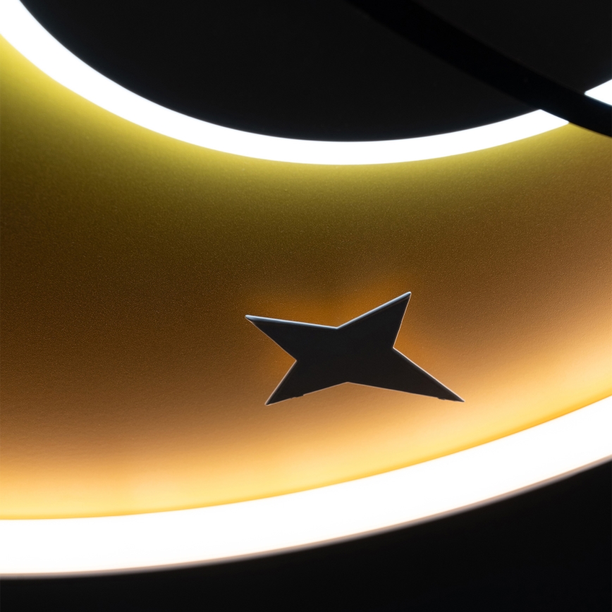Brilagi -LED Παιδικό φωτιστικό οροφής STARSHIP LED/64W/230V 3000/4500K κίτρινο