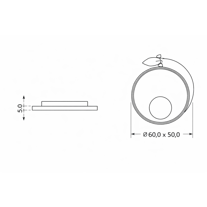 Brilagi -LED Παιδικό φωτιστικό οροφής STARSHIP LED/64W/230V 3000/4500K κίτρινο