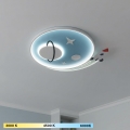 Brilagi -LED Παιδικό φωτιστικό οροφής STARSHIP LED/64W/230V 3000/4500K μπλε