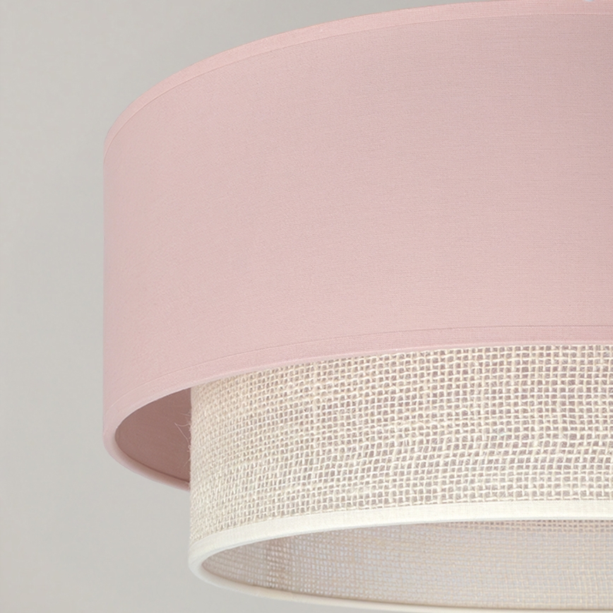 Brilagi - LED πλαφονιέρα BOHO BOBO 1xE27/10W/230V Ø 40 cm ροζ/κρεμ