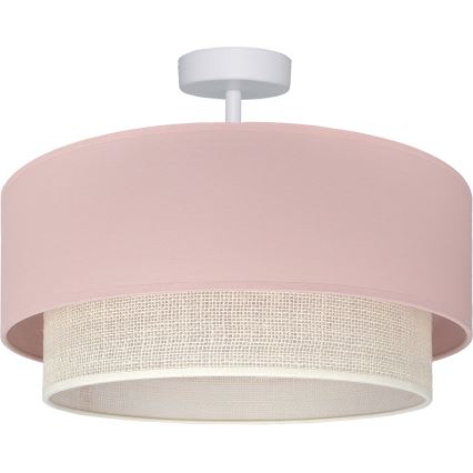 Brilagi - LED πλαφονιέρα BOHO BOBO 1xE27/60W/230V Ø 40 cm ροζ/κρεμ