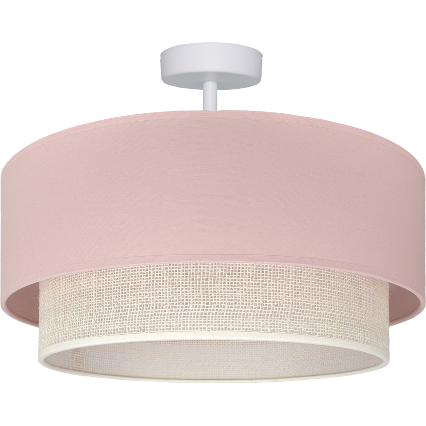 Brilagi - LED πλαφονιέρα BOHO BOBO 1xE27/60W/230V Ø 40 cm ροζ/κρεμ