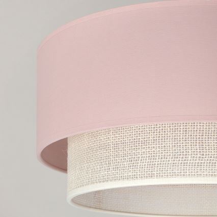 Brilagi - LED πλαφονιέρα BOHO BOBO 1xE27/60W/230V Ø 40 cm ροζ/κρεμ