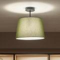 Brilagi - LED πλαφονιέρα CERIA 1xE27/60W/230V Ø 30 εκ. μαύρο/πράσινο