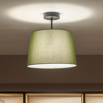 Brilagi - LED πλαφονιέρα CERIA 1xE27/60W/230V Ø 30 εκ. μαύρο/πράσινο