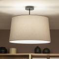 Brilagi - LED πλαφονιέρα CERIA 1xE27/60W/230V Ø 45 cm μαύρο/γκρι
