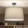 Brilagi - LED πλαφονιέρα CERIA 1xE27/60W/230V Ø 45 cm μαύρο/γκρι