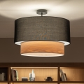 Brilagi - LED πλαφονιέρα CERIA 1xE27/60W/230V Ø 50 εκ. μαύρο/μπεζ