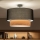 Brilagi - LED πλαφονιέρα CERIA 1xE27/60W/230V Ø 50 εκ. μαύρο/μπεζ