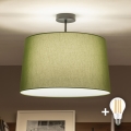 Brilagi - LED πλαφονιέρα CERIA 1xE27/60W/230V διάμ. 45 εκ. μαύρο/πράσινο