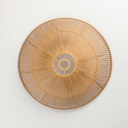 Brilagi - LED πλαφονιέρα CERIA BOHO 1xE27/40W/230V Ø 50 cm καφέ/δρυς