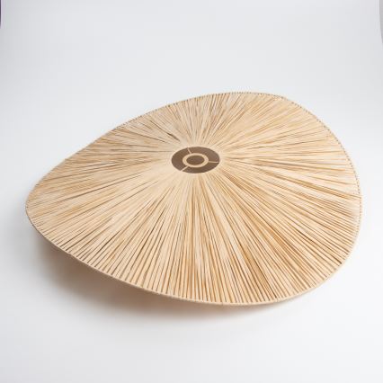 Brilagi - LED πλαφονιέρα CERIA BOHO 1xE27/40W/230V Ø 80 cm ραφία/δρυς