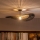 Brilagi - LED Πλαφονιέρα CERIA BOHO 1xE27/60W/230V διάμ. 80 cm μαύρο/καφέ/μαύρο