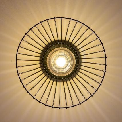 Brilagi - LED πλαφονιέρα CERIA WIRE 1xE27/40W/230V Ø 21 cm μαύρο