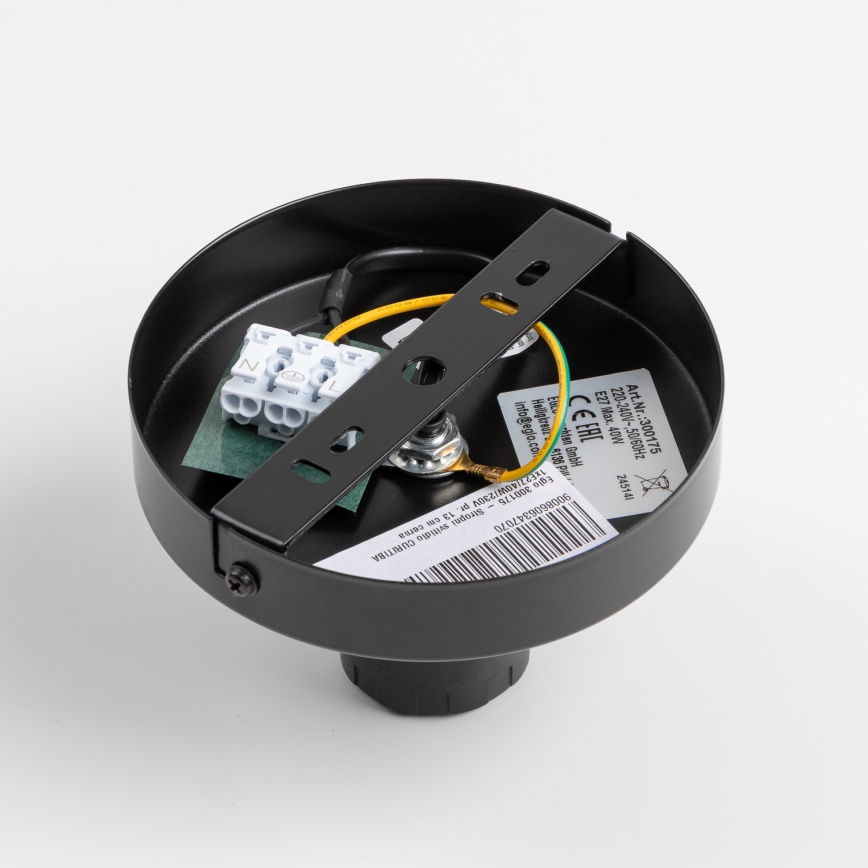 Brilagi - LED πλαφονιέρα CERIA WIRE 1xE27/40W/230V Ø 21 cm μαύρο