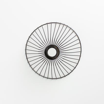 Brilagi - LED πλαφονιέρα CERIA WIRE 1xE27/40W/230V Ø 30 cm μαύρο/δρυς