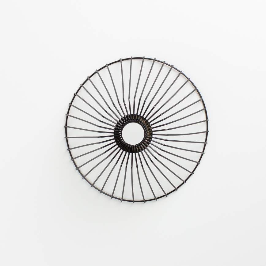 Brilagi - LED πλαφονιέρα CERIA WIRE 1xE27/40W/230V Ø 30 cm μαύρο/δρυς