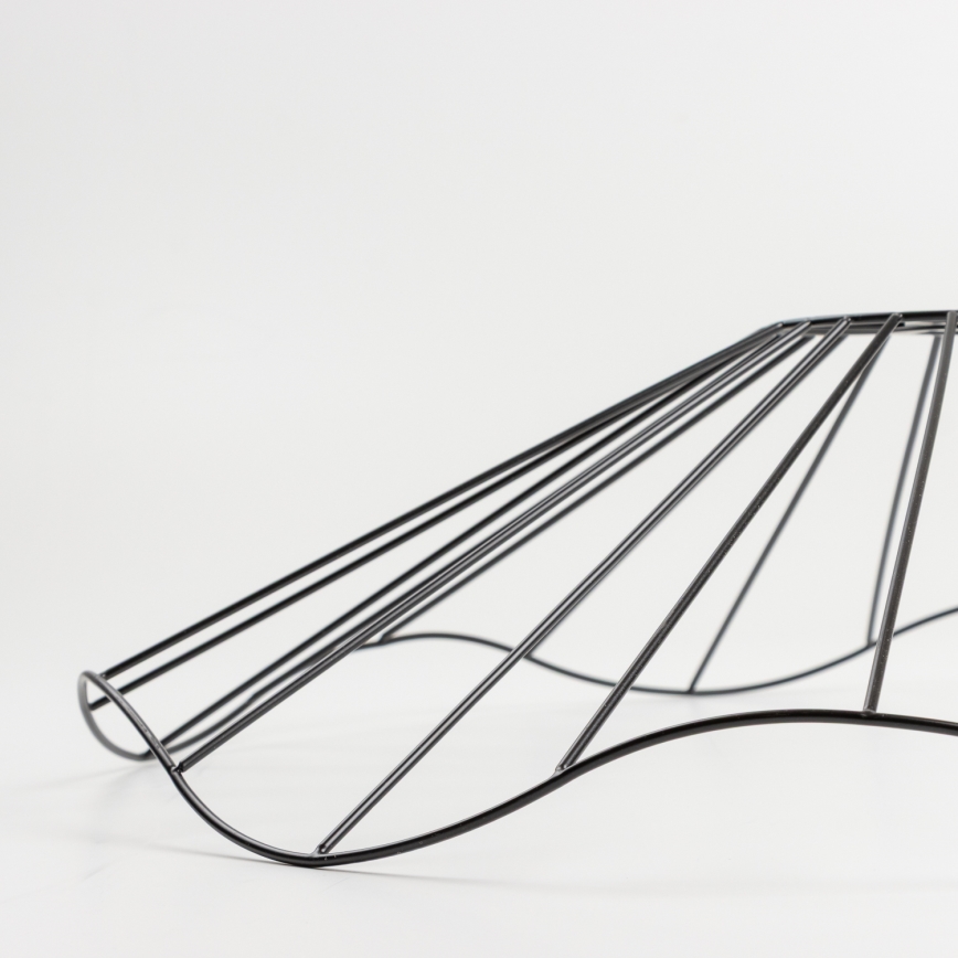 Brilagi - LED πλαφονιέρα CERIA WIRE 1xE27/40W/230V διάμ. 60 εκ. μαύρο/δρυς