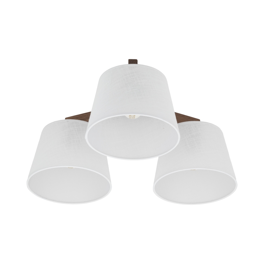BRILAGI - LED πλαφονιέρα LATTE 3xE27/15W/230V πεύκο/λευκό