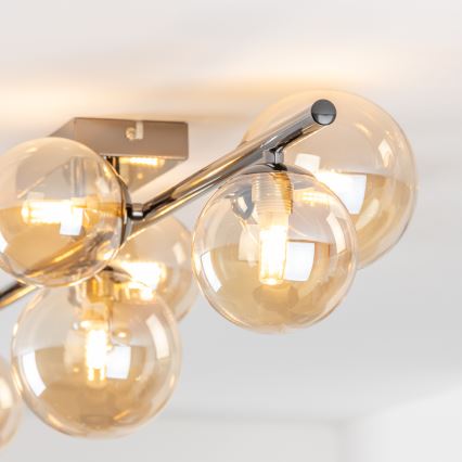 Brilagi - LED πλαφονιέρα MILLA 7xG9/3W/230V μαύρο χρώμιο/χρυσό