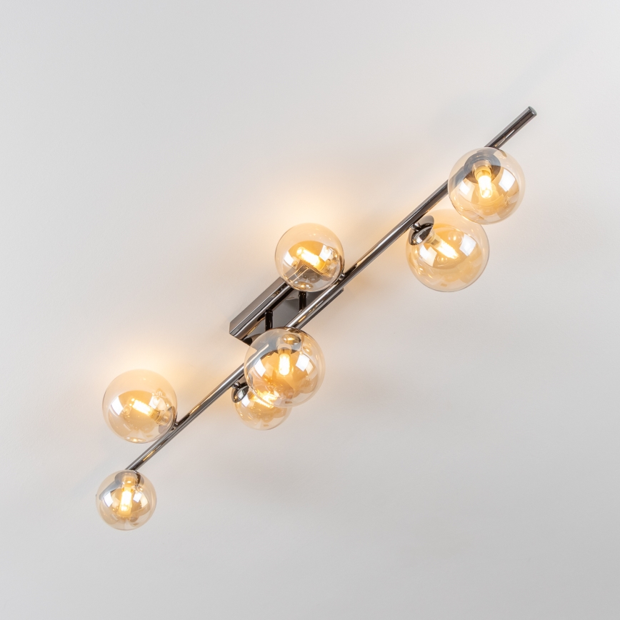 Brilagi - LED πλαφονιέρα MILLA 7xG9/3W/230V μαύρο χρώμιο/χρυσό